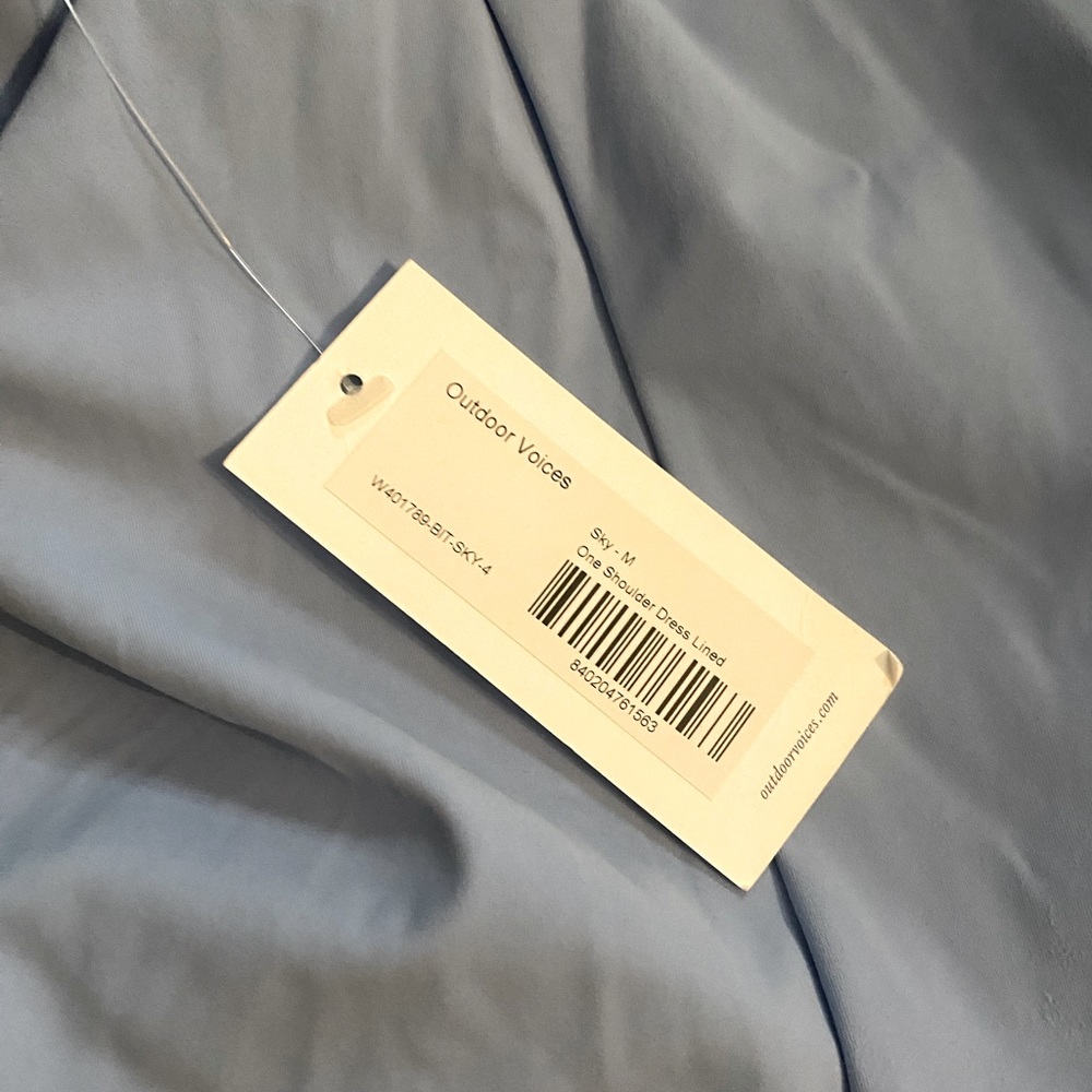 NWT- outdoor voices one shoulder exercise dress